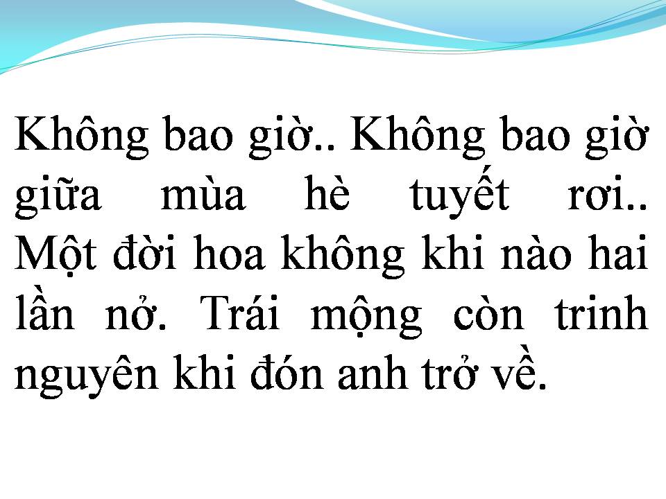 Lời bài hát KHÔNG BAO GIỜ NGĂN CÁCH