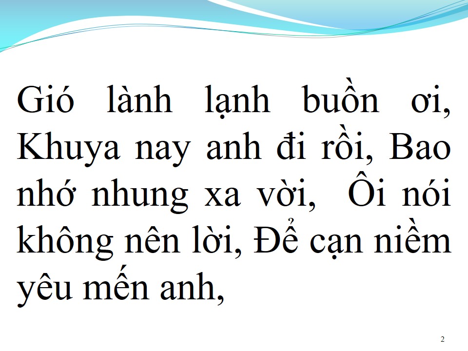 Lời bài hát KHUYA NAY ANH ĐI RỒI