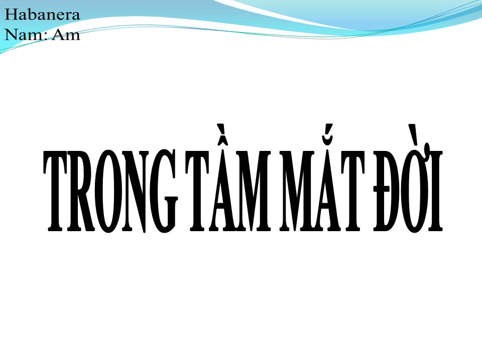 Lời bài hát TRONG TẦM MẮT ĐỜI