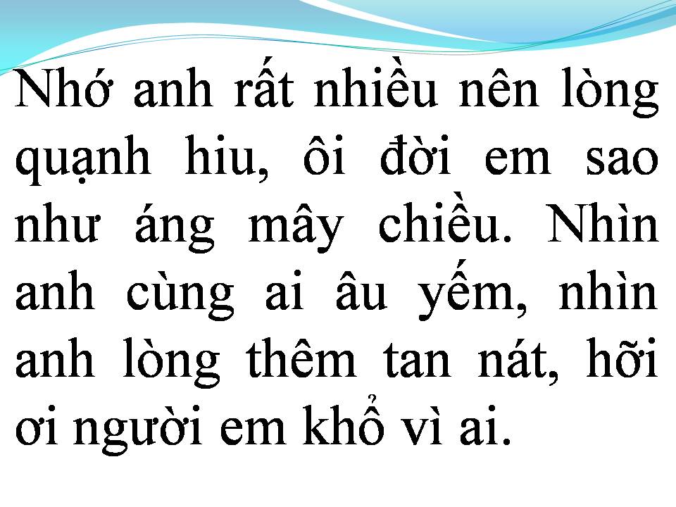 Lời bài hát KẺ YÊU THẦM