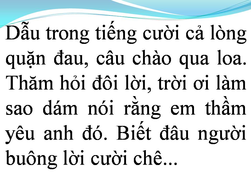 Lời bài hát KẺ YÊU THẦM