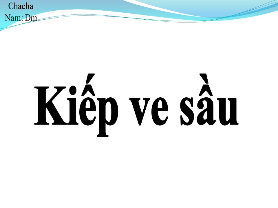 Lời bài hát KIẾP VE SẦU 2