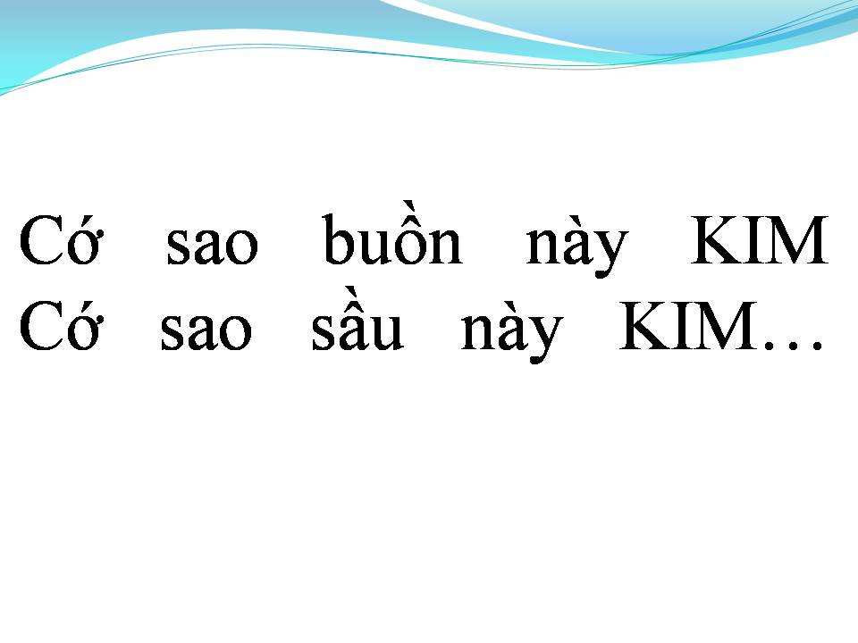 Lời bài hát KIM