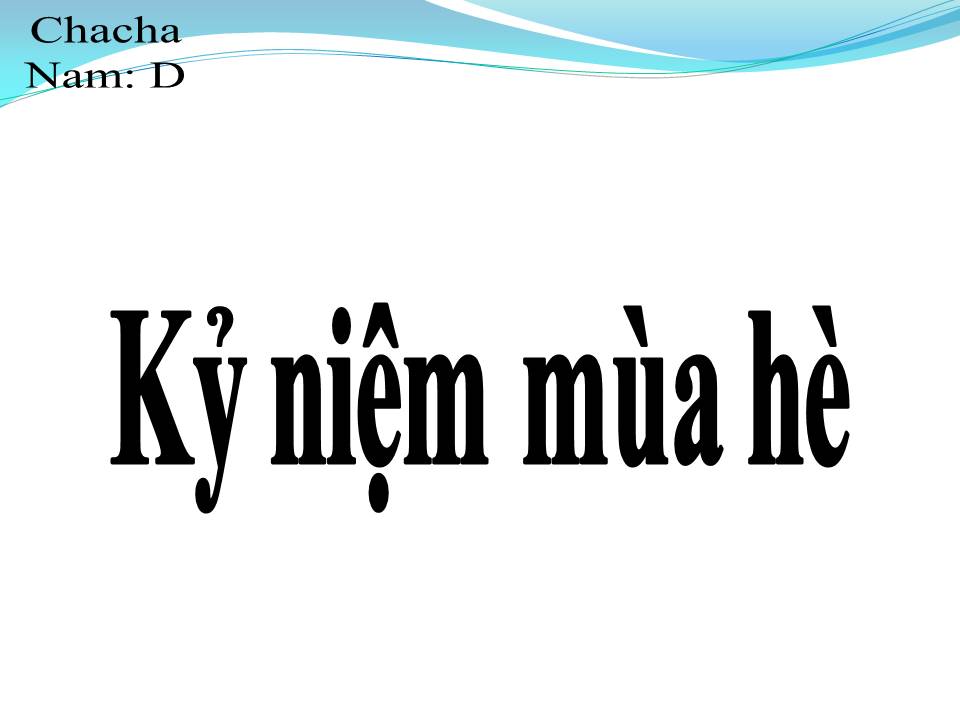 Lời bài hát KỶ NIỆM MỘT MÙA HÈ