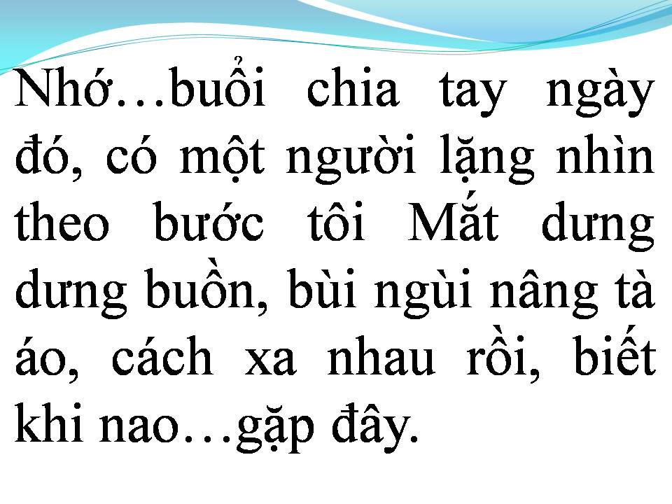 Lời bài hát KỶ NIỆM MỘT MÙA HÈ