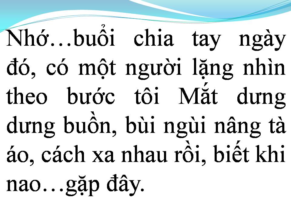 Lời bài hát KỶ NIỆM MỘT MÙA HÈ