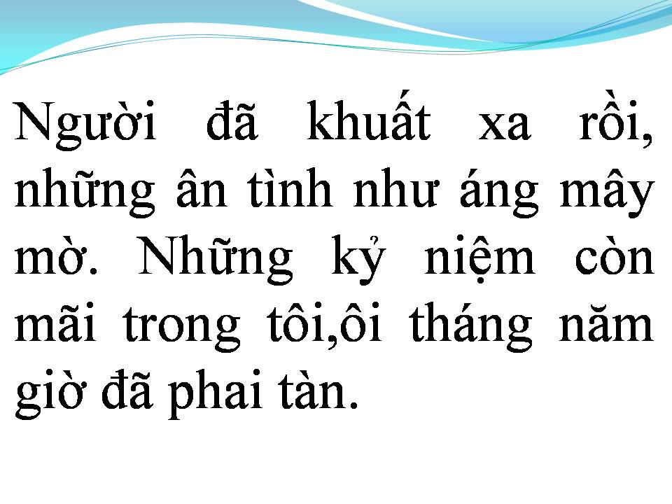 Lời bài hát KỶ NIỆM TRONG TÔI