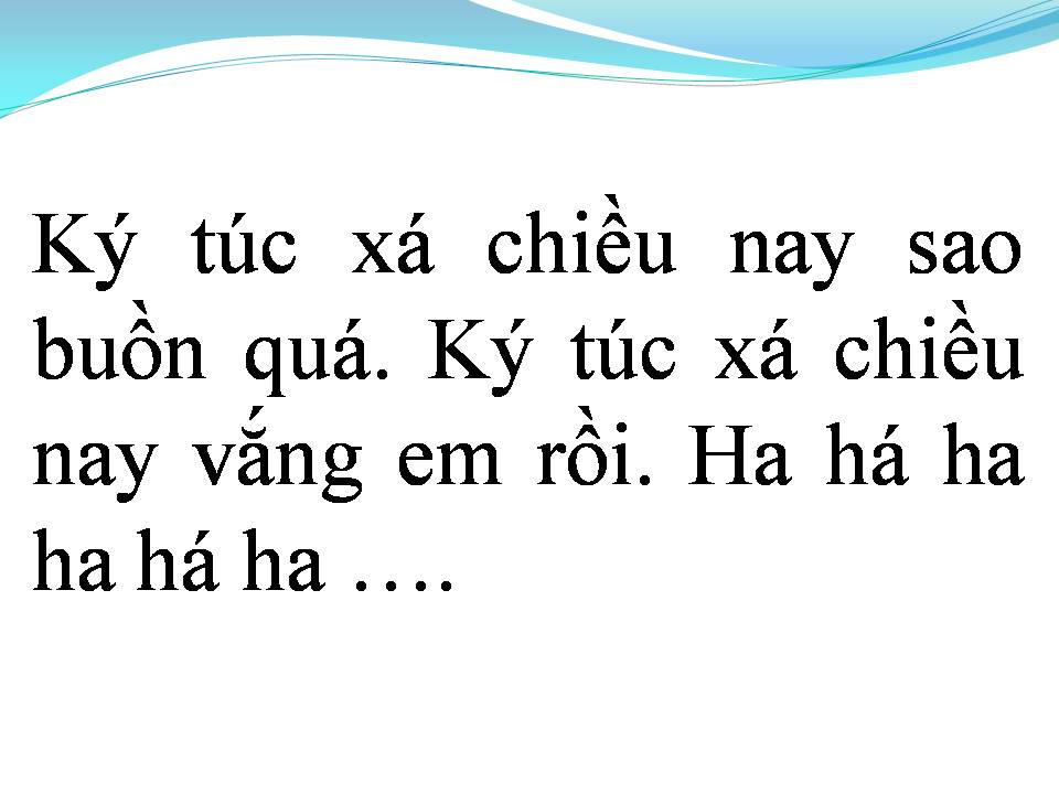 Lời bài hát KÝ TÚC XÁ CHIỀU VẮNG EM