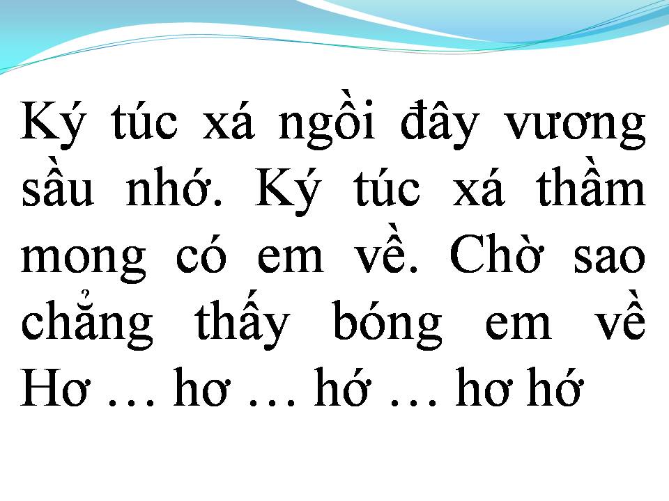 Lời bài hát KÝ TÚC XÁ CHIỀU VẮNG EM