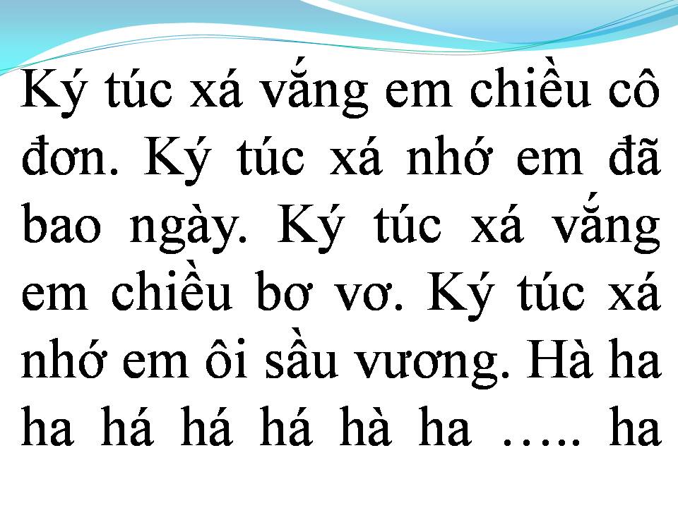 Lời bài hát KÝ TÚC XÁ CHIỀU VẮNG EM