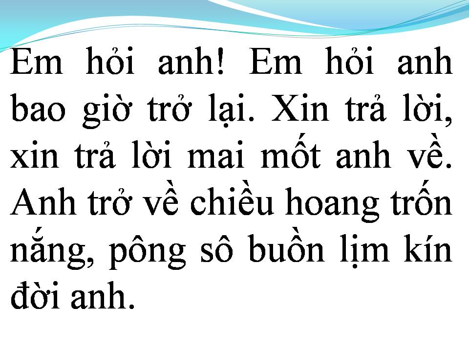 Lời bài hát KỶ VẬT CHO EM