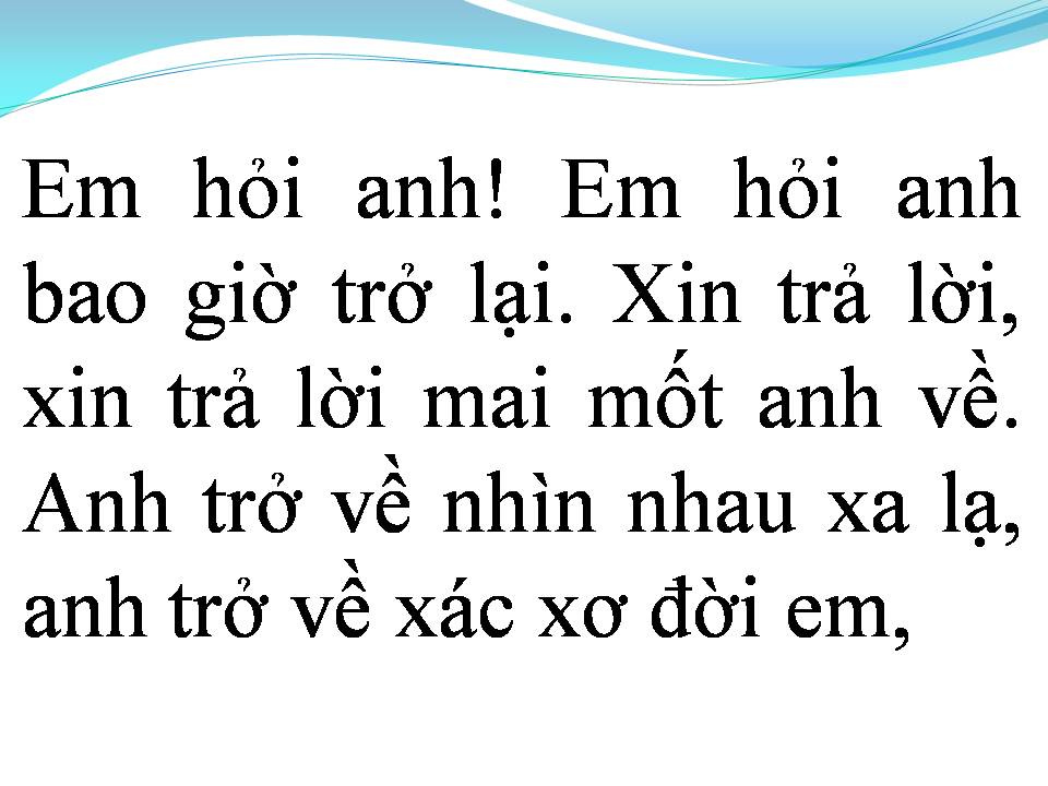 Lời bài hát KỶ VẬT CHO EM