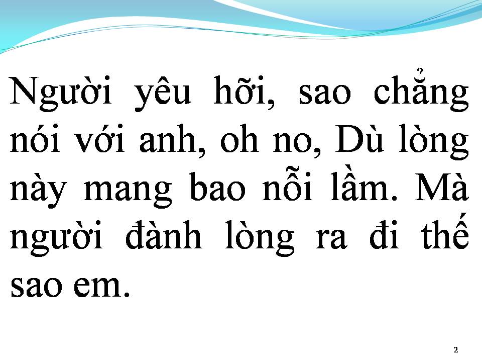 Lời bài hát KHI CON TIM LÊN TIẾNG
