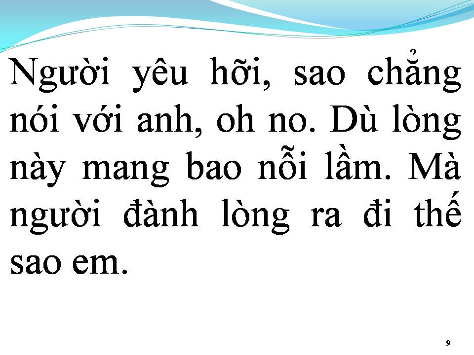 Lời bài hát KHI CON TIM LÊN TIẾNG
