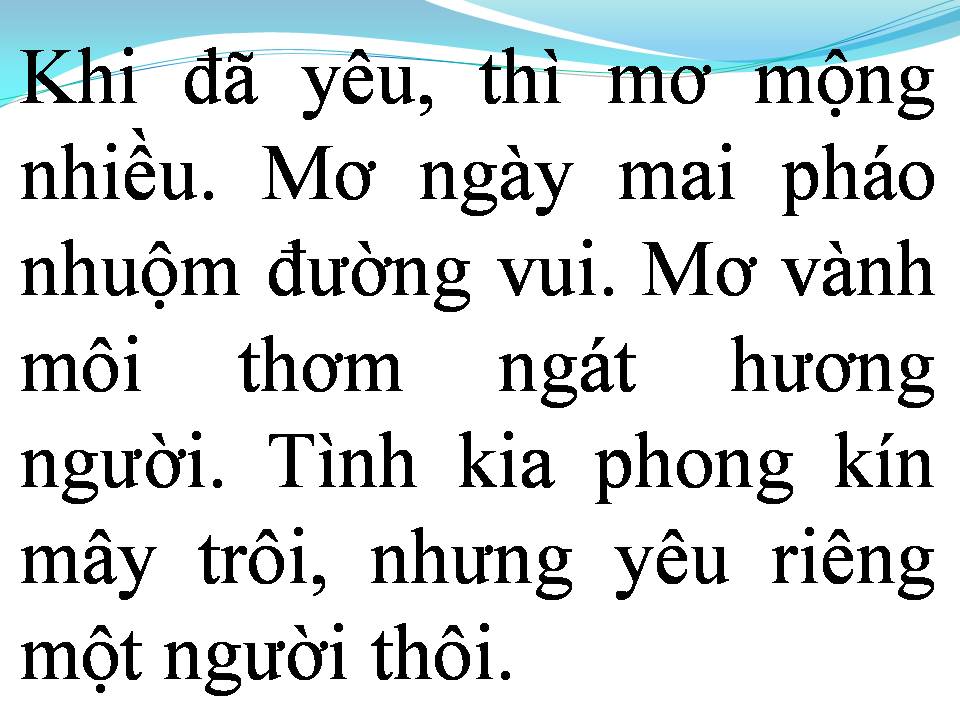 Lời bài hát KHI ĐÃ YÊU