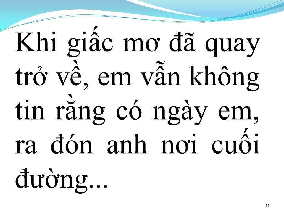Lời bài hát KHI GIẤC MƠ VỀ