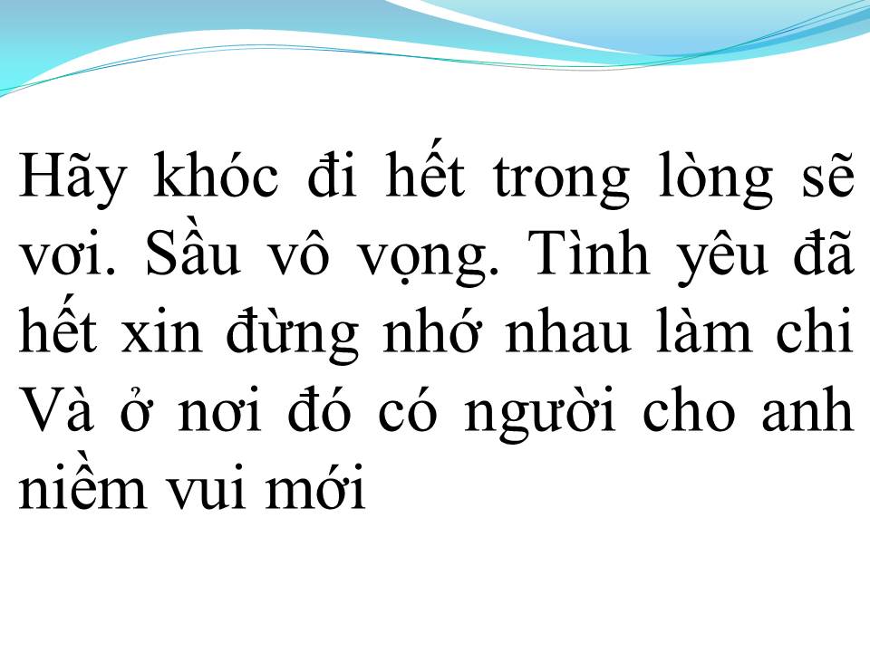 Lời bài hát KHI NÀO EM BUỒN