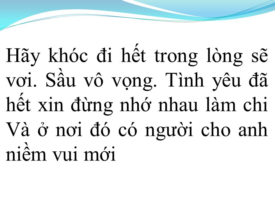 Lời bài hát KHI NÀO EM BUỒN