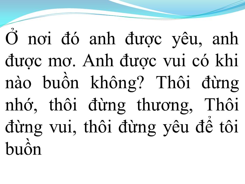 Lời bài hát KHI NÀO EM BUỒN