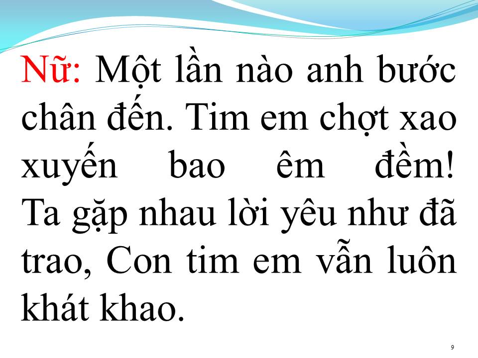 Lời bài hát KHI TÌNH YÊU ĐẾN