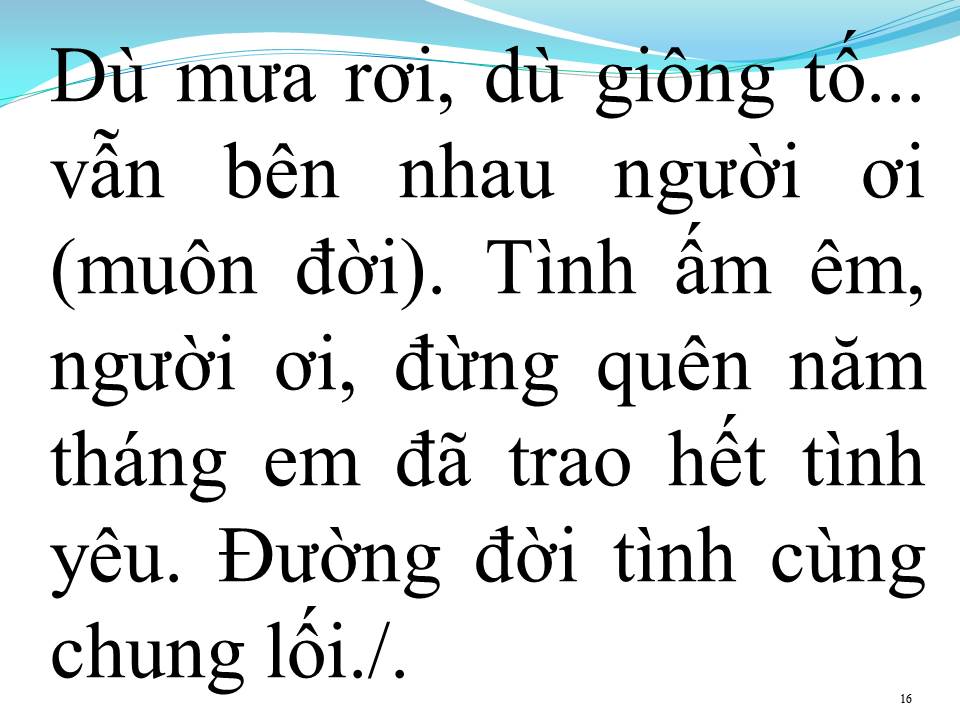 Lời bài hát KHI TÌNH YÊU ĐẾN