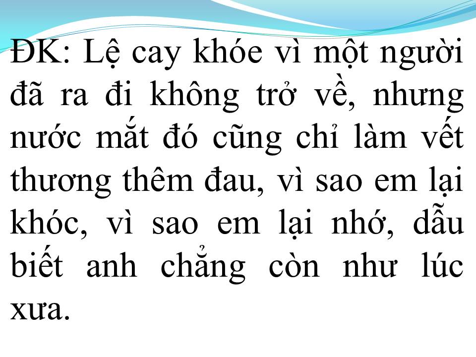Lời bài hát KHÓC