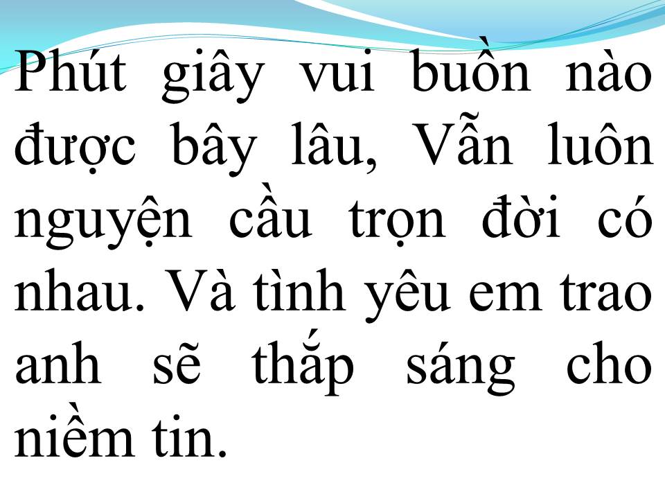 Lời bài hát KHÔNG CẦN PHẢI HỨA ĐÂU EM