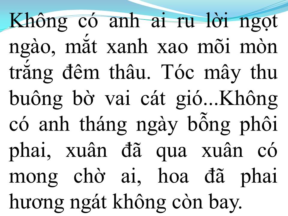 Lời bài hát KHÔNG CÓ ANH