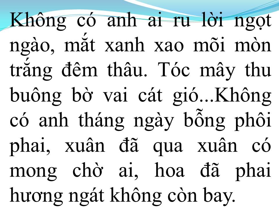 Lời bài hát KHÔNG CÓ ANH