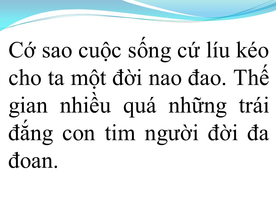 Lời bài hát KHÔNG CÓ LẦN THỨ HAI