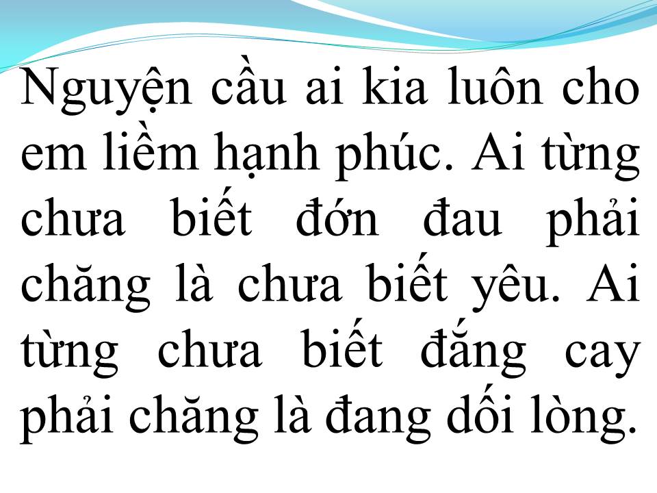Lời bài hát KHÔNG CÓ LẦN THỨ HAI