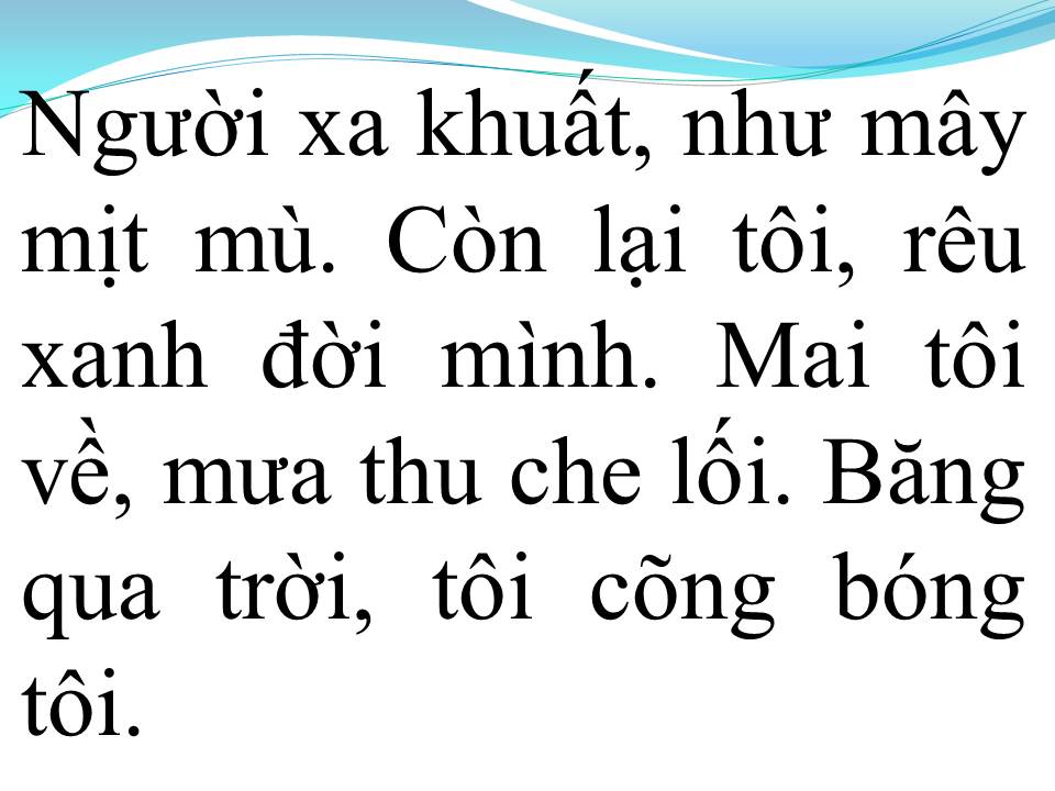 Lời bài hát KHÔNG CÒN AI