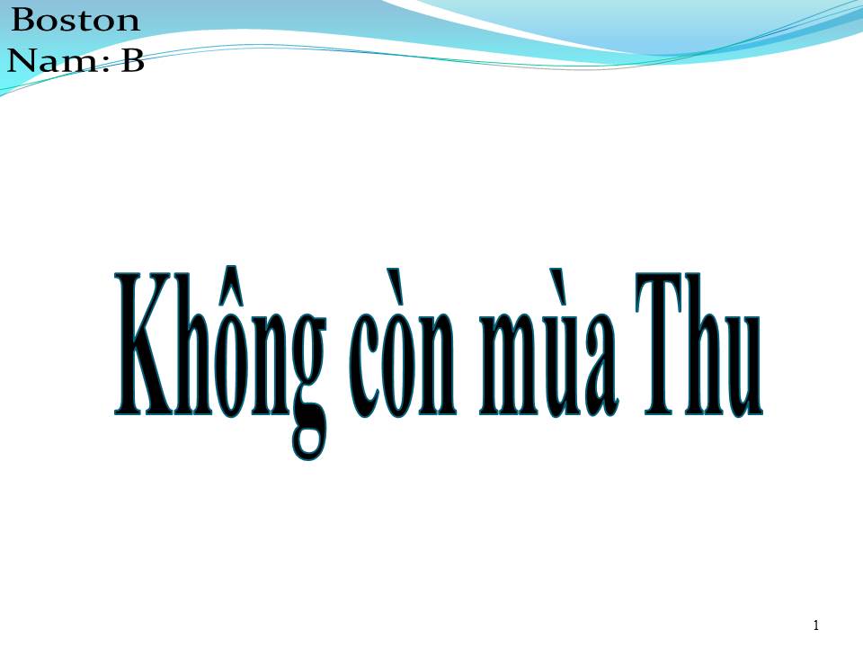Lời bài hát KHÔNG CÒN MÙA THU
