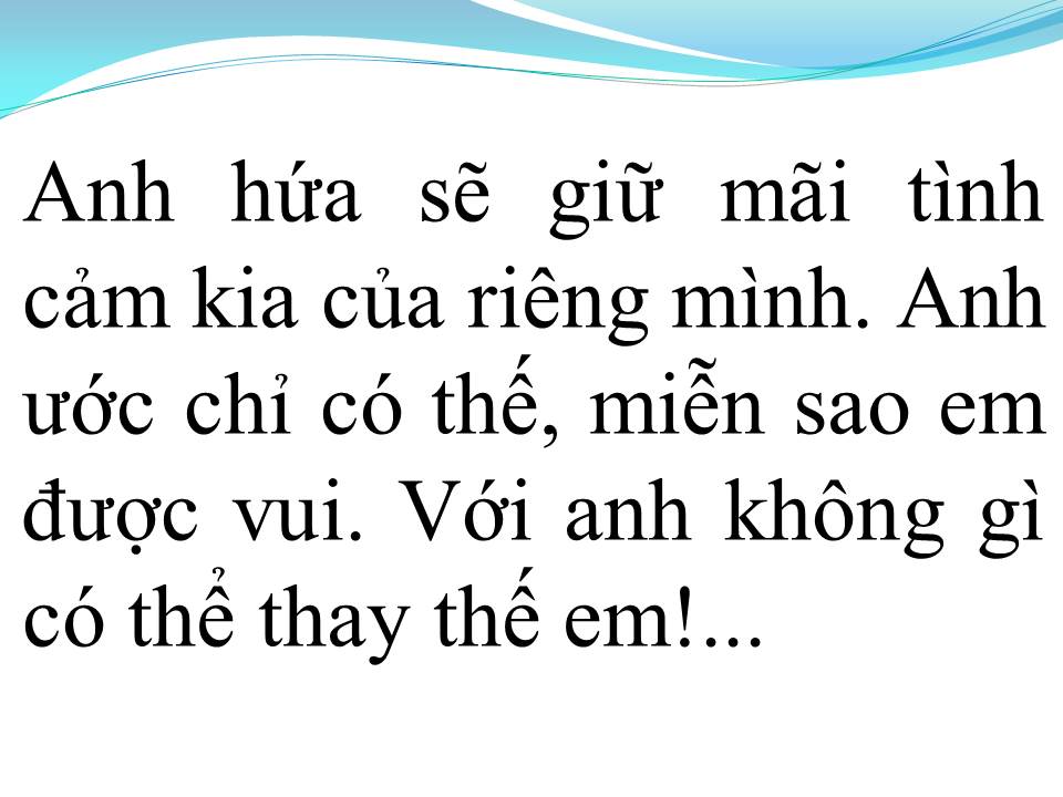 Lời bài hát KHÔNG CÓ GÌ CÓ THỂ THAY THẾ EM