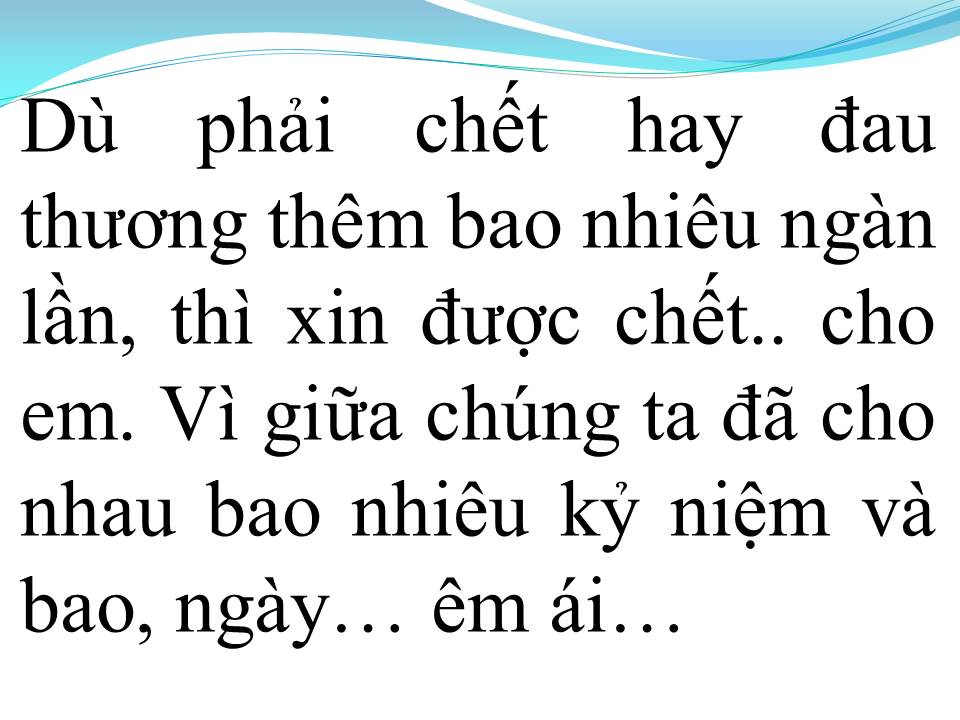 Lời bài hát KHÔNG HỐI TIẾC