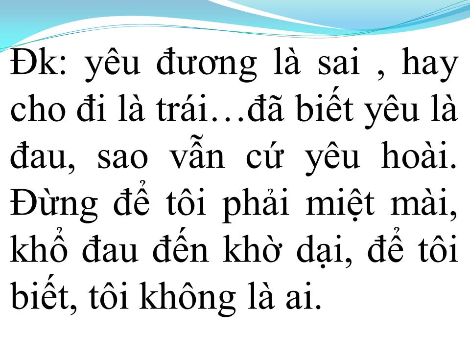 Lời bài hát KHÔNG HỐI TIẾC