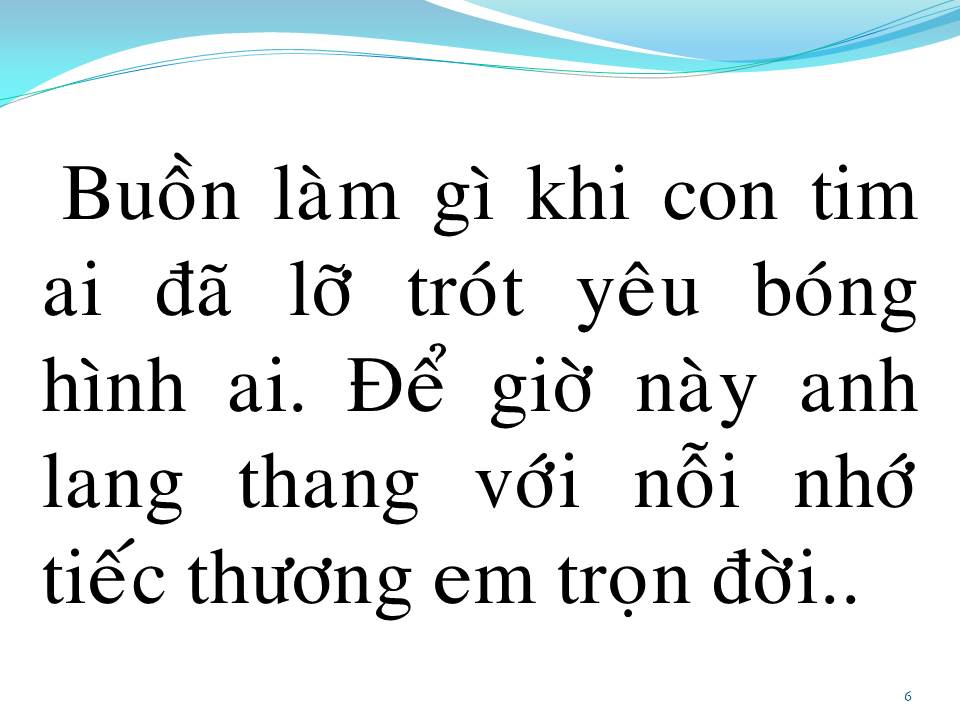 Lời bài hát KHÔNG THỂ Ở BÊN NHAU