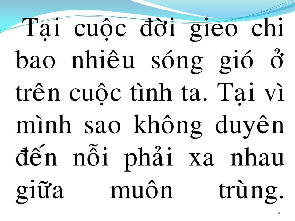 Lời bài hát KHÔNG THỂ Ở BÊN NHAU
