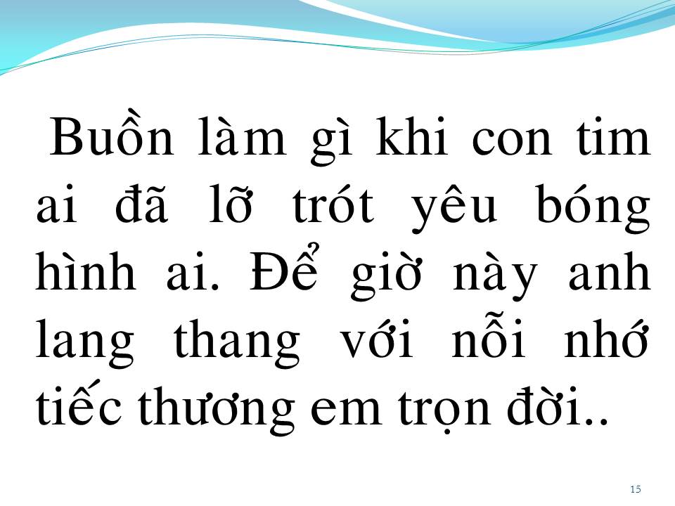 Lời bài hát KHÔNG THỂ Ở BÊN NHAU