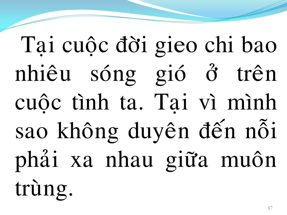 Lời bài hát KHÔNG THỂ Ở BÊN NHAU