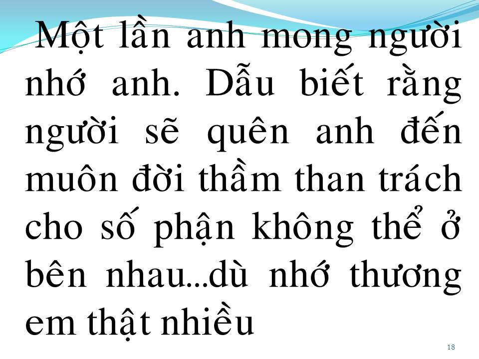 Lời bài hát KHÔNG THỂ Ở BÊN NHAU