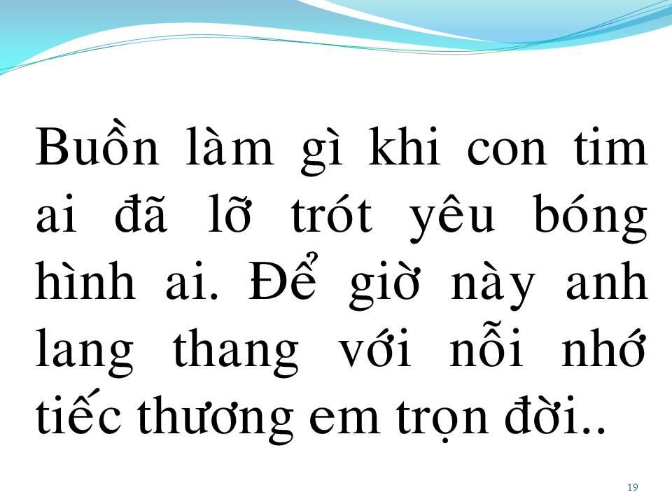 Lời bài hát KHÔNG THỂ Ở BÊN NHAU