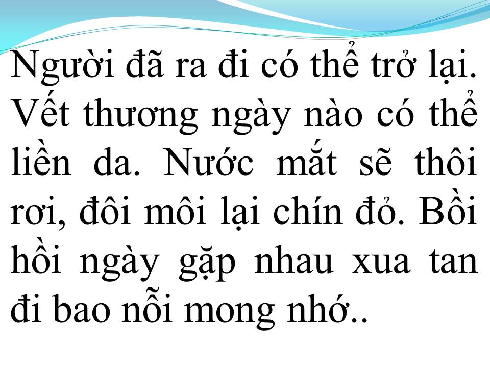 Lời bài hát KHÔNG THỂ VÀ CÓ THỂ