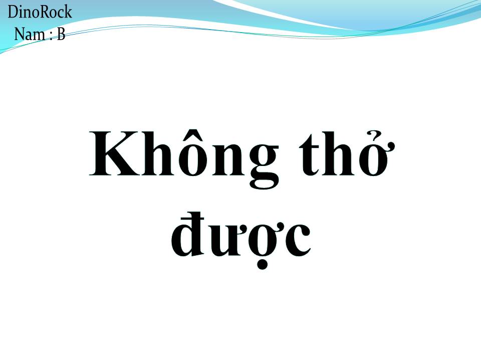 Lời bài hát KHÔNG THỞ ĐƯỢC