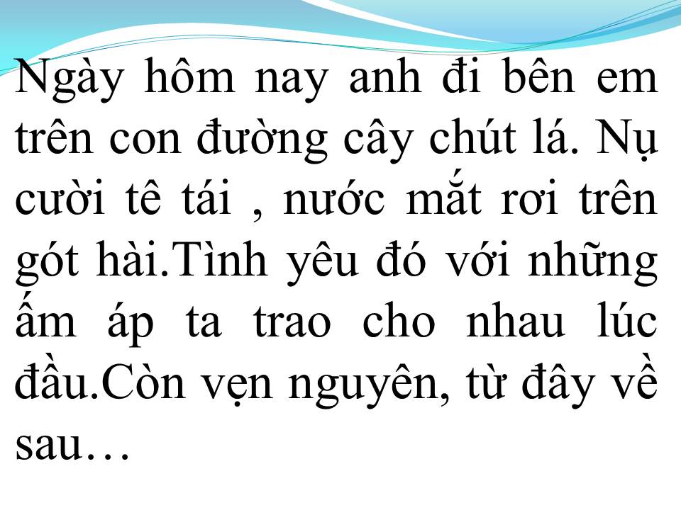 Lời bài hát KHÔNG THỞ ĐƯỢC