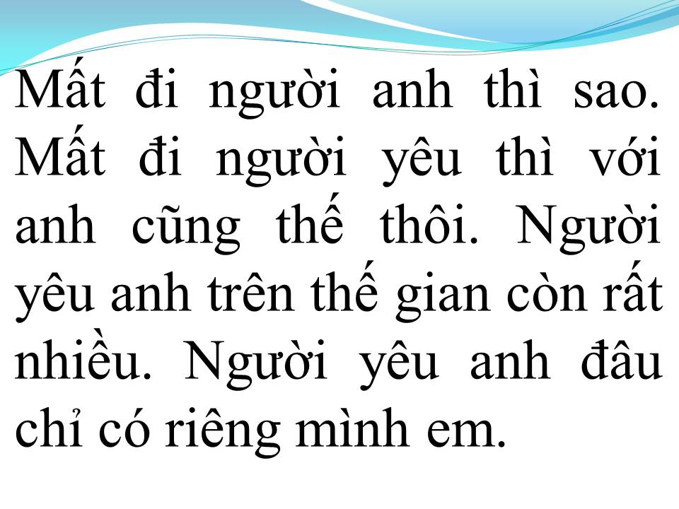 Lời bài hát KHÔNG YÊU ĐỪNG NÓI LỜI CAY ĐẮNG