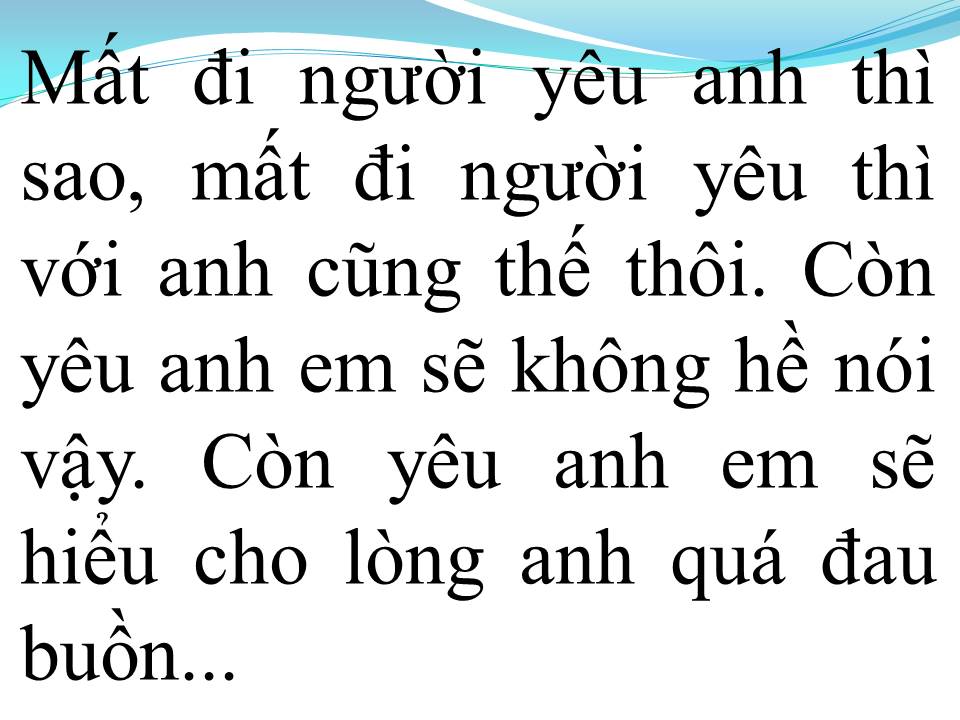 Lời bài hát KHÔNG YÊU ĐỪNG NÓI LỜI CAY ĐẮNG