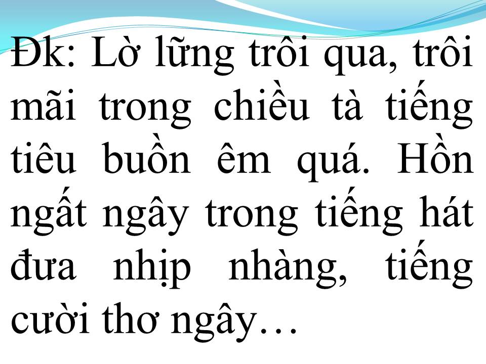 Lời bài hát KHÚC CA NGÀY MÙA