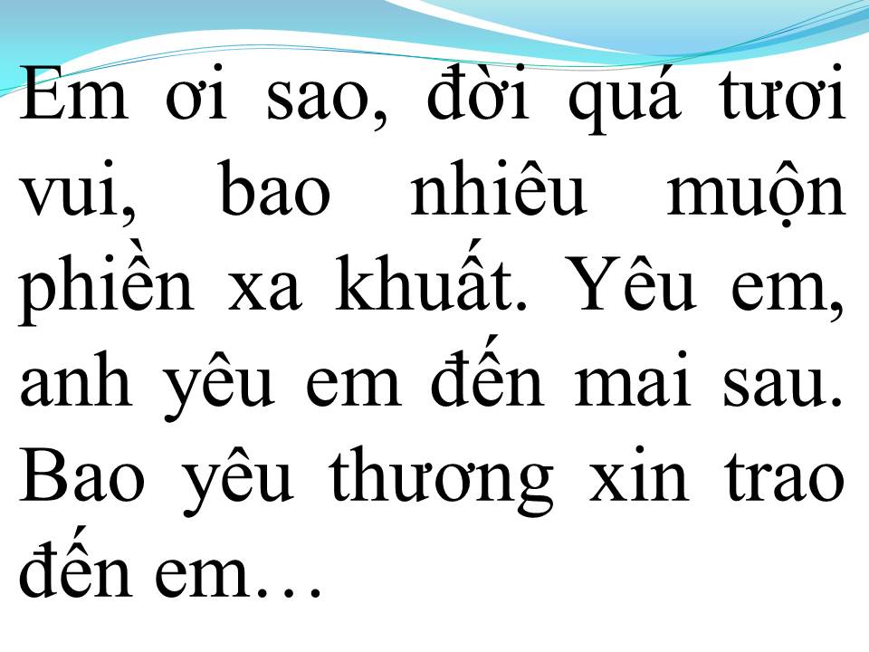 Lời bài hát KHÚC HÁT YÊU ĐỜI