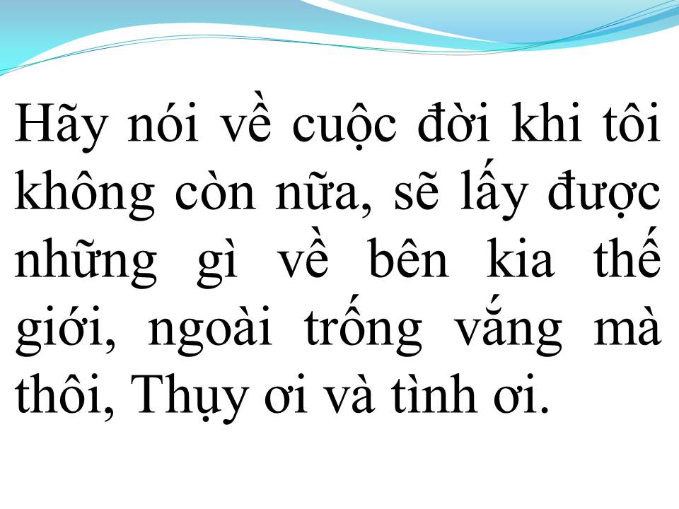 Lời bài hát KHÚC THUỴ DU